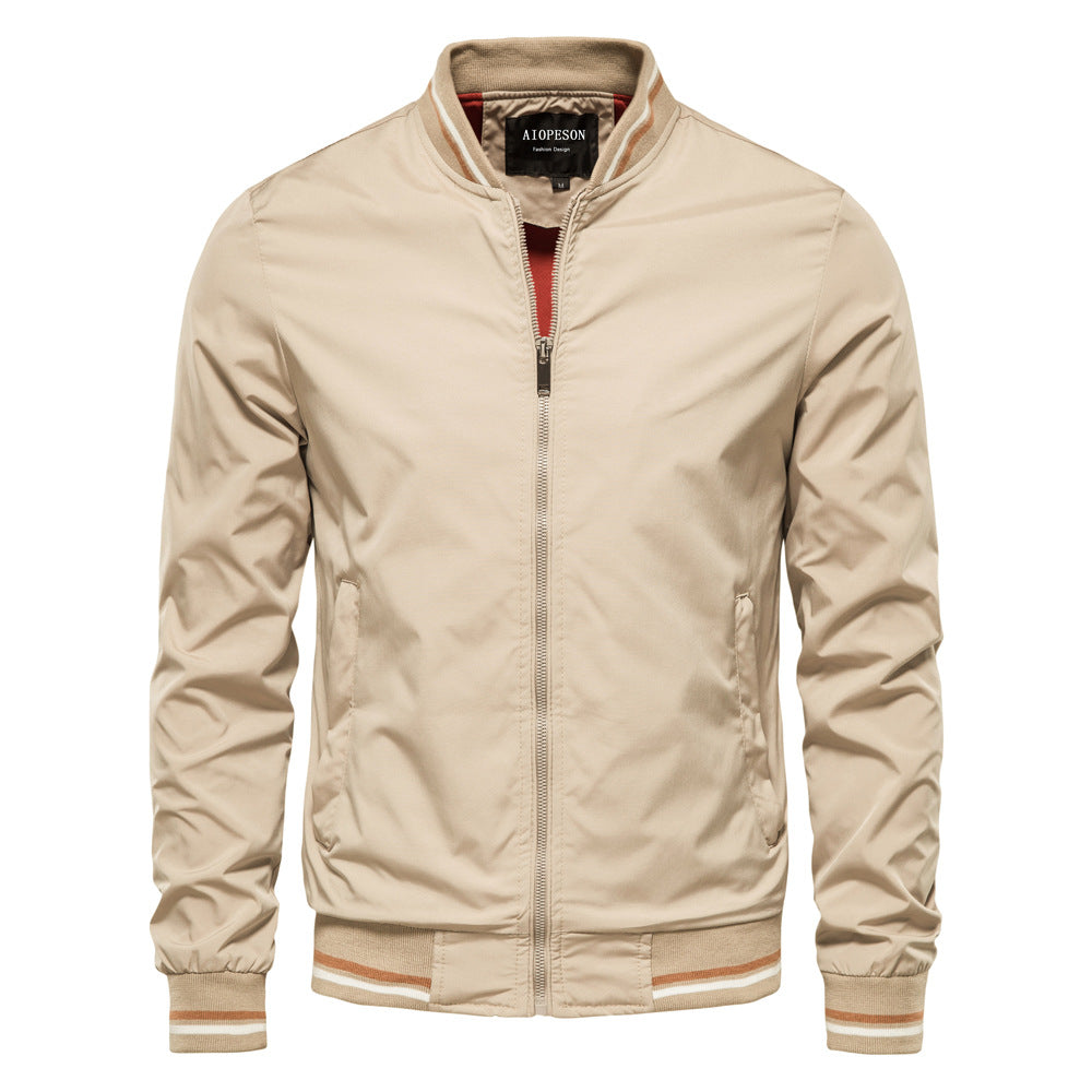 Trendy Men's Jacket Spring And Autumn Coat Fashion Outerwear Men Gym From House 831 khaki 4XL
