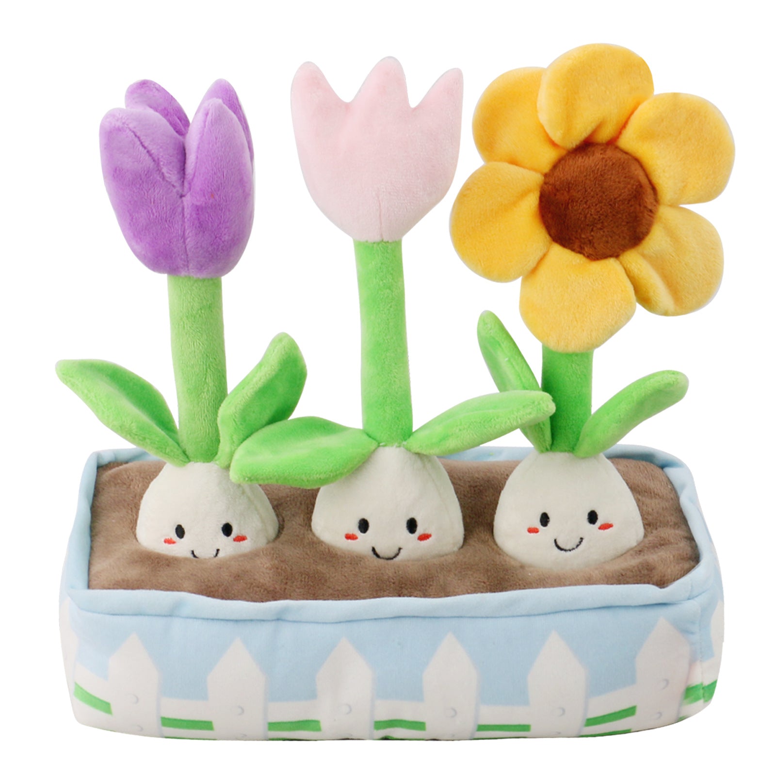 Valentine's Day Sounding Plush Pet The Toy Dog Pets Gym From House Flower Pot Set