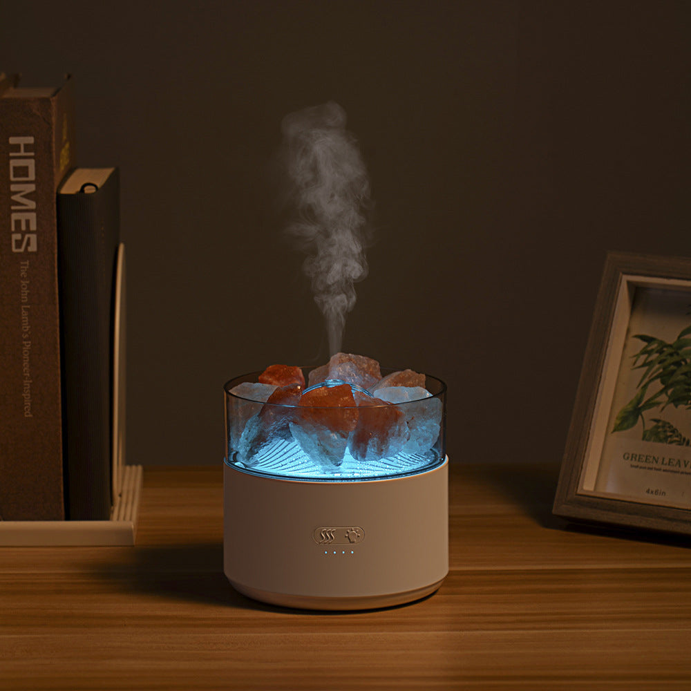 Cool-Mist Impeller Air Humidifier Crystal Salt Aroma Diffuser Incense