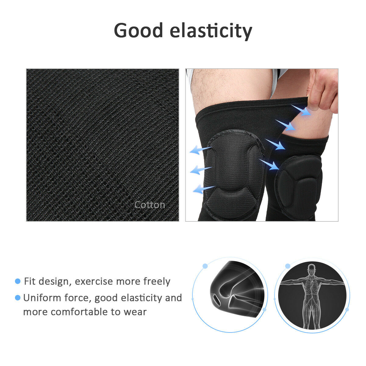 2 x Professional Knee Pads Leg Protector For Sport Work Flooring Construction Sports DealSniper.net
