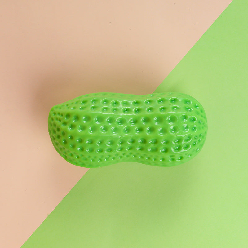 Pet Toy TPR Peanut Bite Resistant Sound Pets dealsniper-net Green