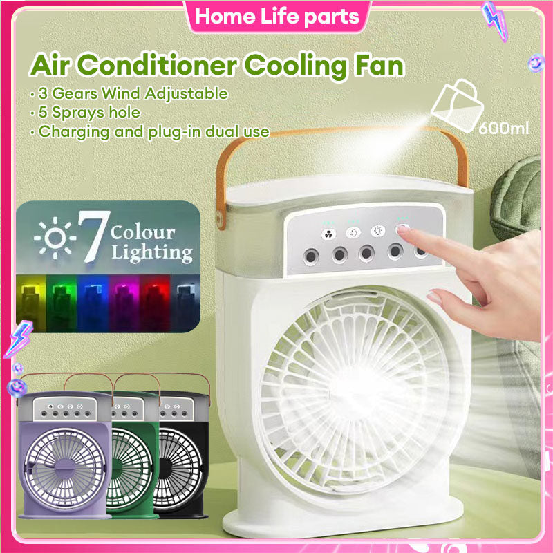 Portable USB Air Conditioner Cooling Fan With 5 Sprays House dealsniper-net