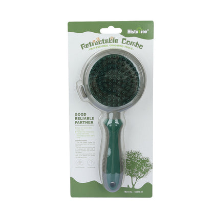 Pet Hair Removal Comb Cat Brush Self Cleaning Pets Gym From House Green