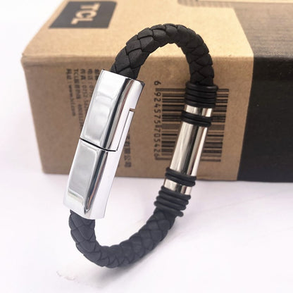New Creative Bracelet Charging Line Jewelry Gym From House Silver Android interface 20CM