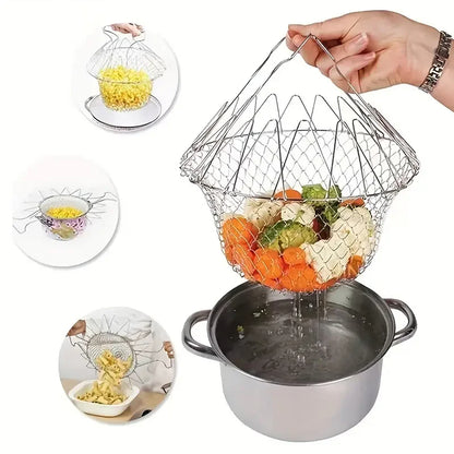 Stainless Steel Deep-fried Kitchen French Fries Tools Drain Kitchen DealSniper.net