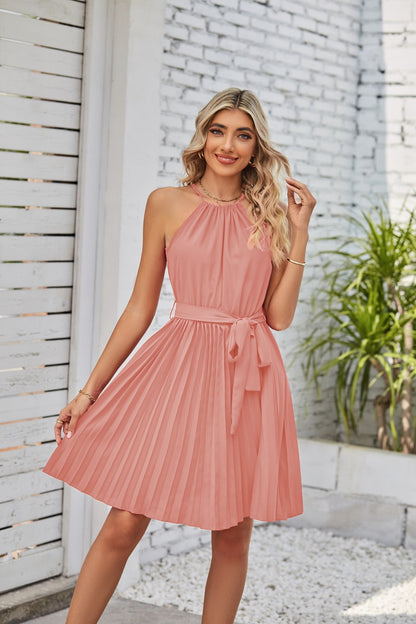 Halter Strapless Dresses For Women Women DealSniper.net Pink L