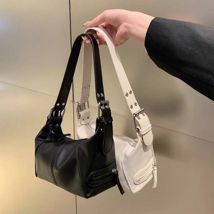 Y2K Style Shoulder Bag For Women Trendy Motorcycle Women DealSniper.net