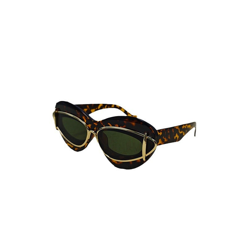 New European And American Fashion Cat-Eye Sunglasses Women Gym From House