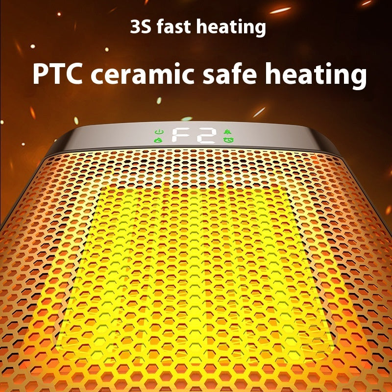 Fan Heater 3D Dynamic Flame Bathroom Home Heater Gadgets DealSniper.net