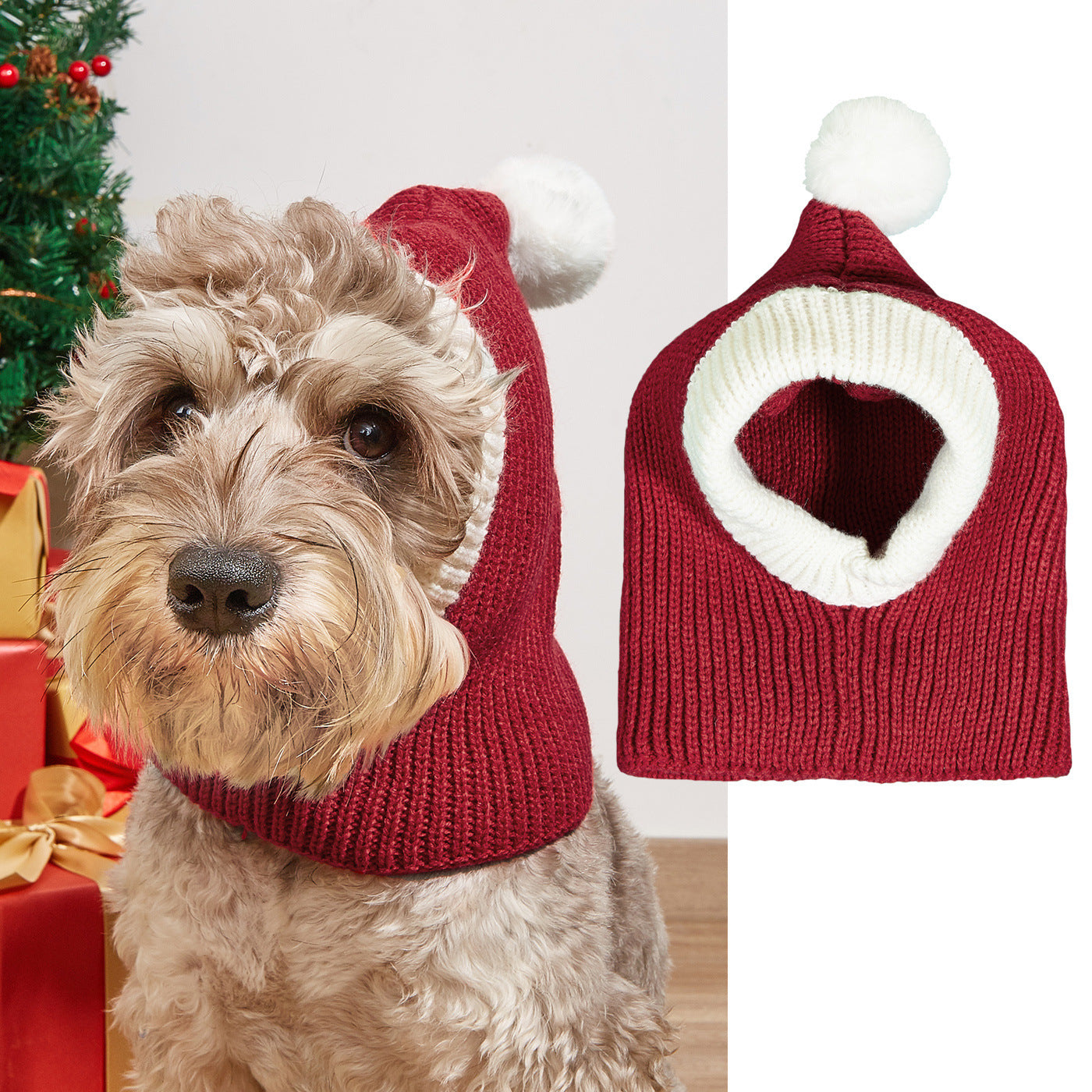 Christmas New Atmosphere Love Snowflake Elk Printing Pets Gym From House Pure Red L