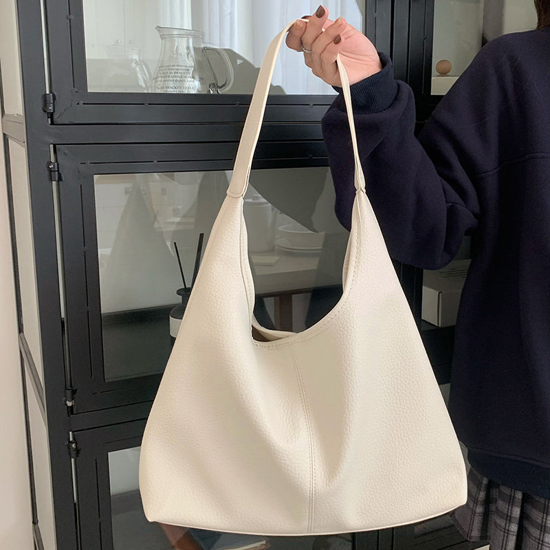 Casual Armpit Bag Women Shoulder Bag High Capacity Totes Female Shopping Bags Soft Leather Lady Purse Handbags Women DealSniper.net