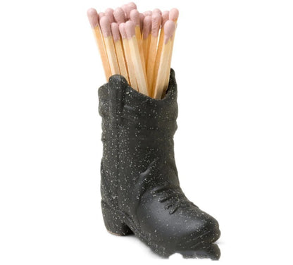 Ceramic Boots Matchbox Simple Home Home Decor dealsniper-net Black