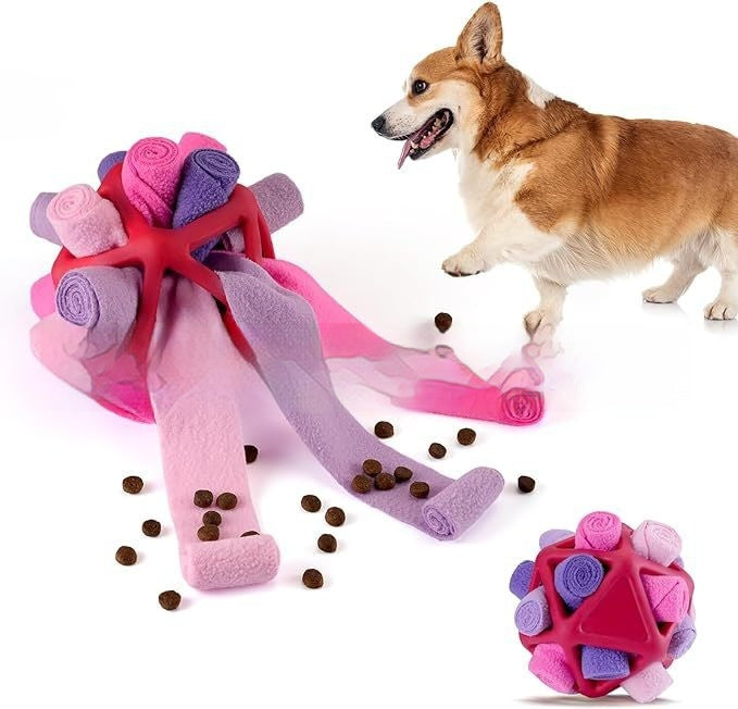 Pet Toy Pet Sniffing Ball Interactive Toy Pets dealsniper-net Pink Purple 15X15X15CM