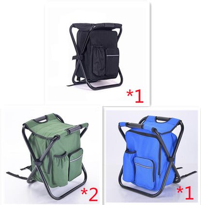 Multifunction Outdoor Folding Chair Ice Cooler Picnic Bags Camping