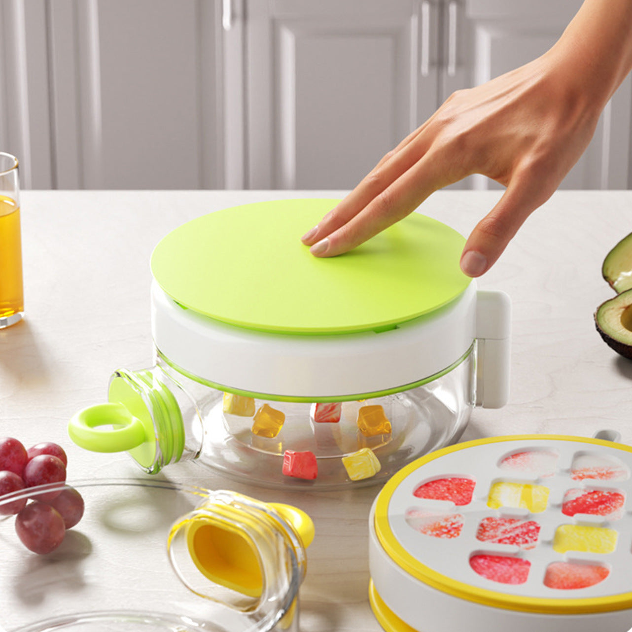 Summer Ice Cube Tray 2 In1 Ice Tray And Water Bottle Kitchen Gym From House