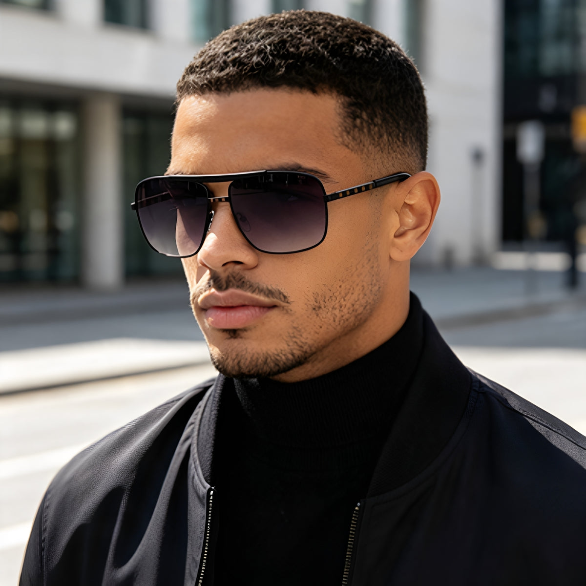 New Sunglasses Men's ATTITUDE Artistic Retro Box Slingshot Men Gym From House