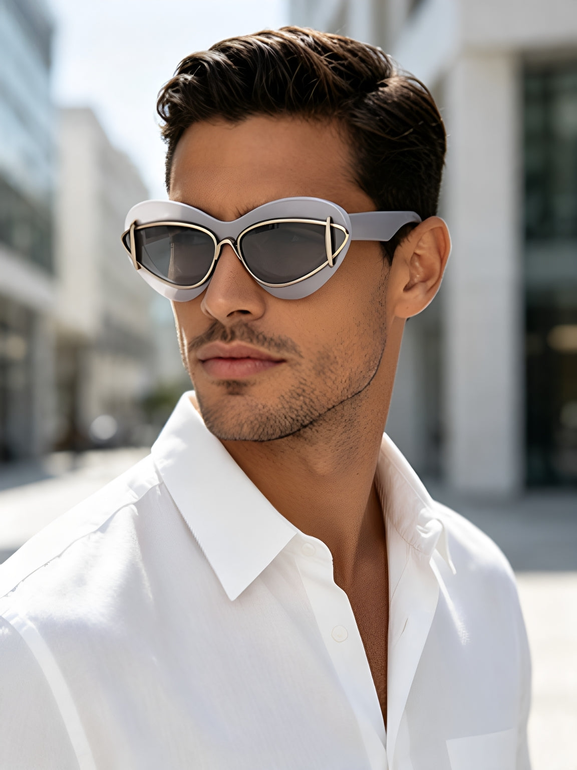 New European And American Fashion Cat-Eye Sunglasses Women Gym From House