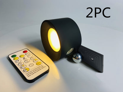 New Punch-free Touch Lamp House Gym From House Circular black remote control Touch style 2700k to 4000k to 5700k 2PC