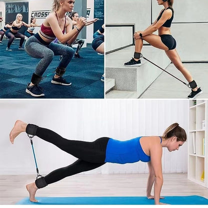 Ankle Strap Resistance Bands Hip Leg Strength Pull Rope Fitness Sports DealSniper.net