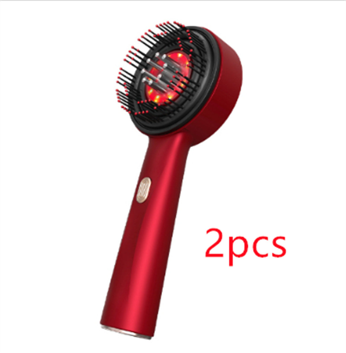 Electric Massage Comb Home Scalp Drain Comb Health DealSniper.net Red 2pcs