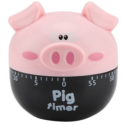 Cute Cartoon Pig Kitchen Timer Mechanical Timers Counters Kitchen dealsniper-net pink