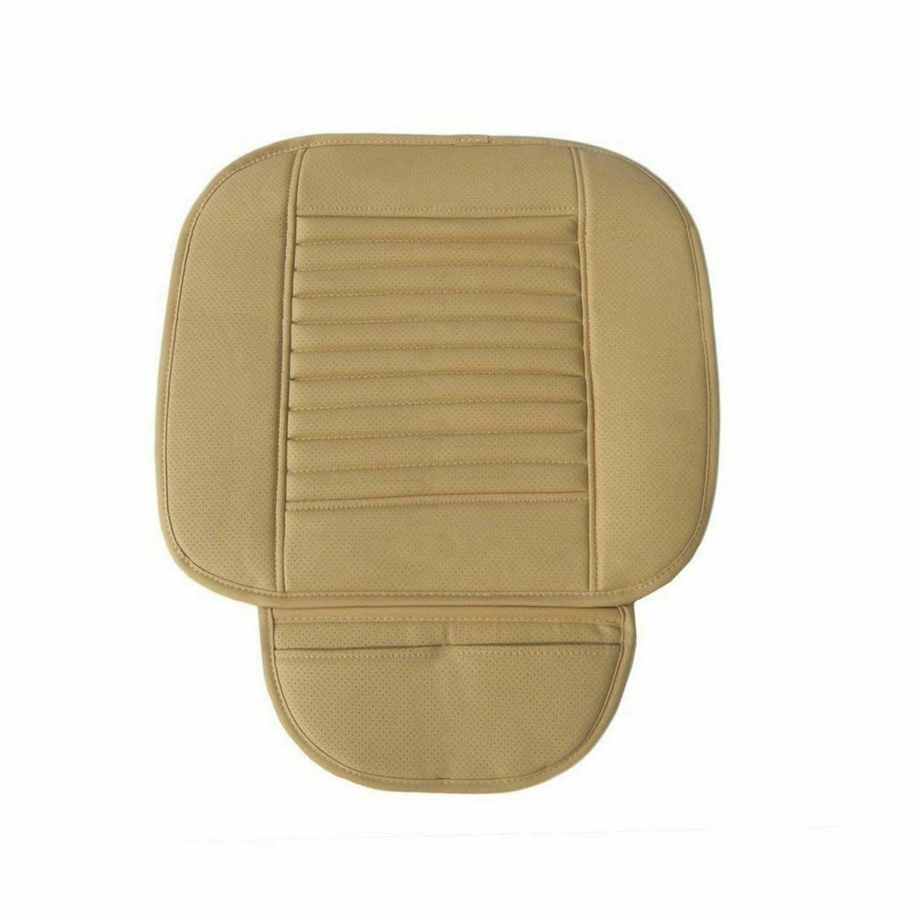 3D Universal PU Leather Car Seat Cover Breathable Pad Mat For Auto Chair Cushion Vehicle dealsniper-net Beige