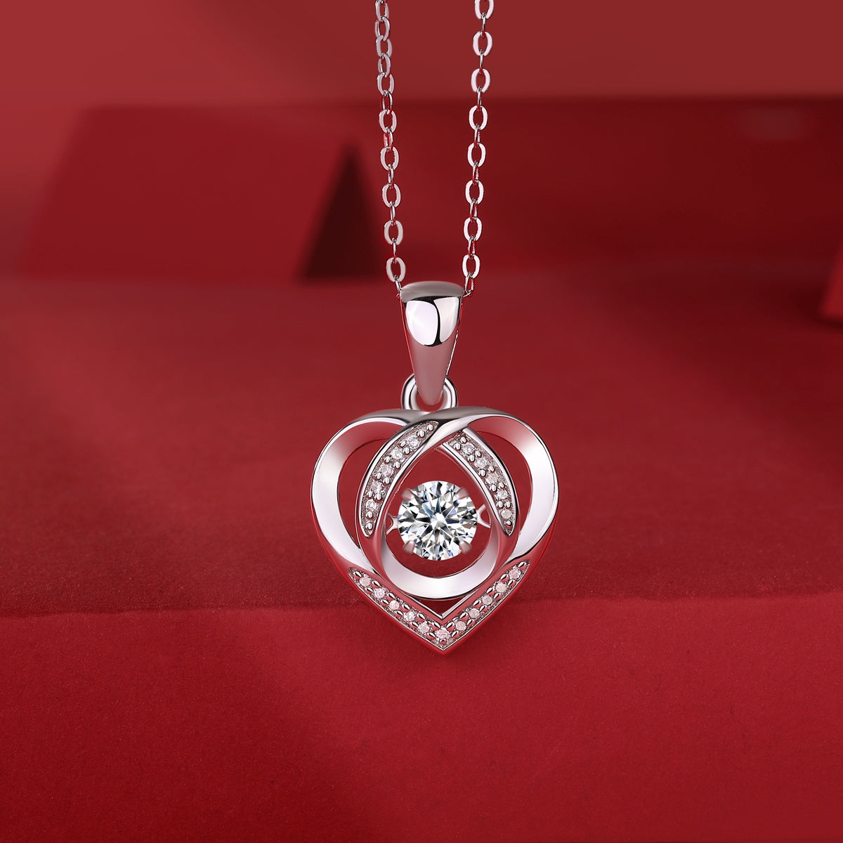 Heart To Have Your Luxurious Fashion Diamond Pendant Necklace Set Jewelry Gym From House