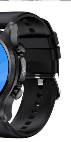 Oxygen ECG Temperature Blood Pressure Heart Rate Monitoring Laser Smart Watch Electronics DealSniper.net Black silicone strap E400