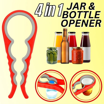 Adjustable Multifunctional Can Opener Jar Lid Gripper Kitchen For Elderly Senior Kitchen DealSniper.net