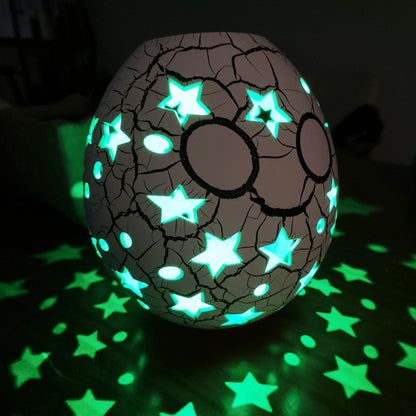 Cracked Led Goose Egg Lamp Charging Rgb Tumbler Home Decor Gym From House USB Charging Three Colors Star color