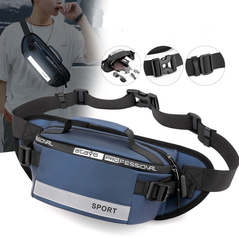 Reflective Waist Bags Men Crossbody Bag Pack For Travel Men dealsniper-net