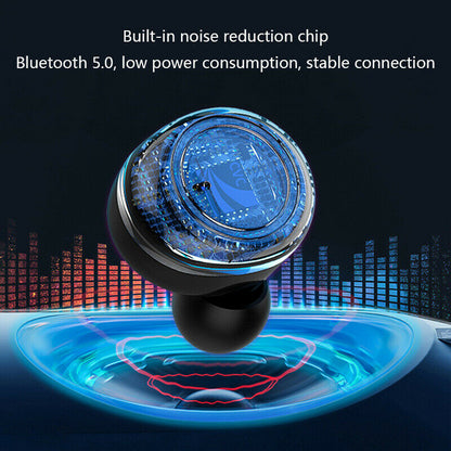 Waterproof Bluetooth 5.0 Wireless Earbuds Headphone Gadgets dealsniper-net