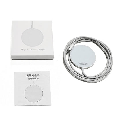 Transparent Magnetic Wireless Charger Phone Electronics Gym From House White
