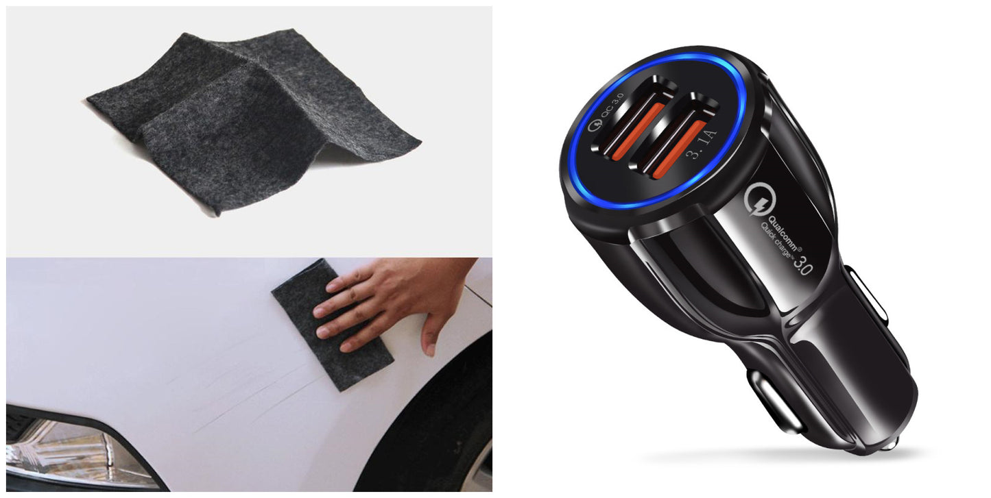 Leather grain gravity mobile phone car holder Phones DealSniper.net Black A set