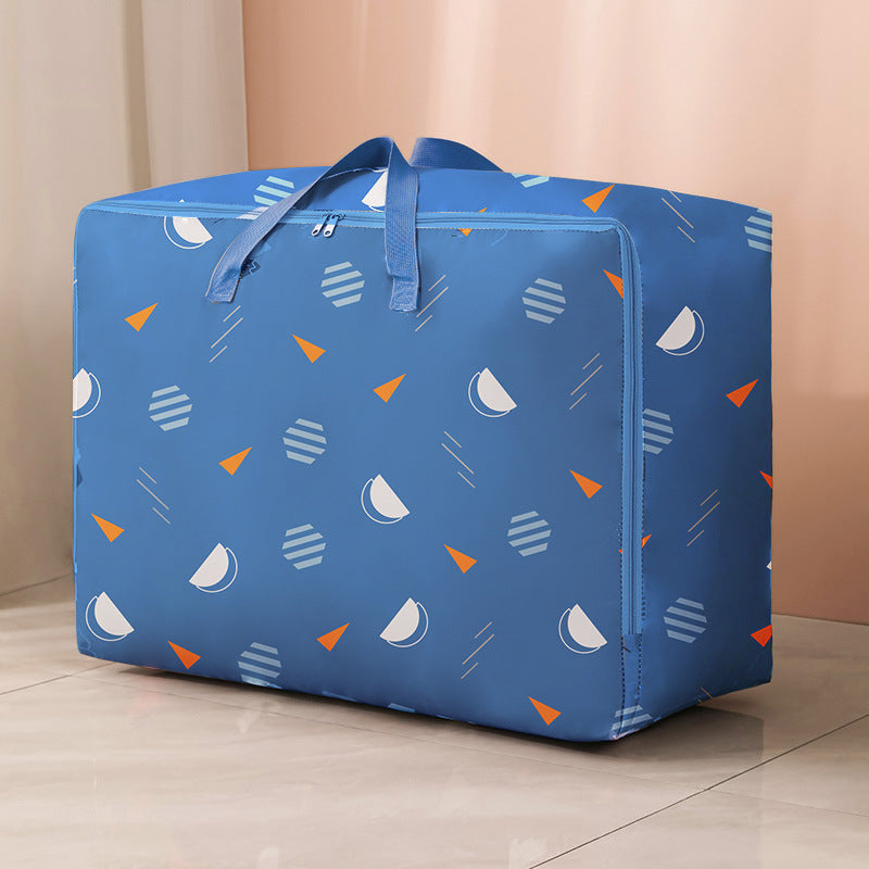 Print Travel Duffel Bag For Women Sort Out Quilt Blanket Home Bag Travel dealsniper-net Blue geometric 50x35x20cm