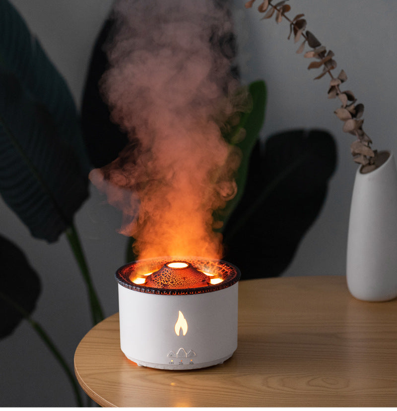 New Two-color Spray Ring Volcano Humidifier House Gym From House