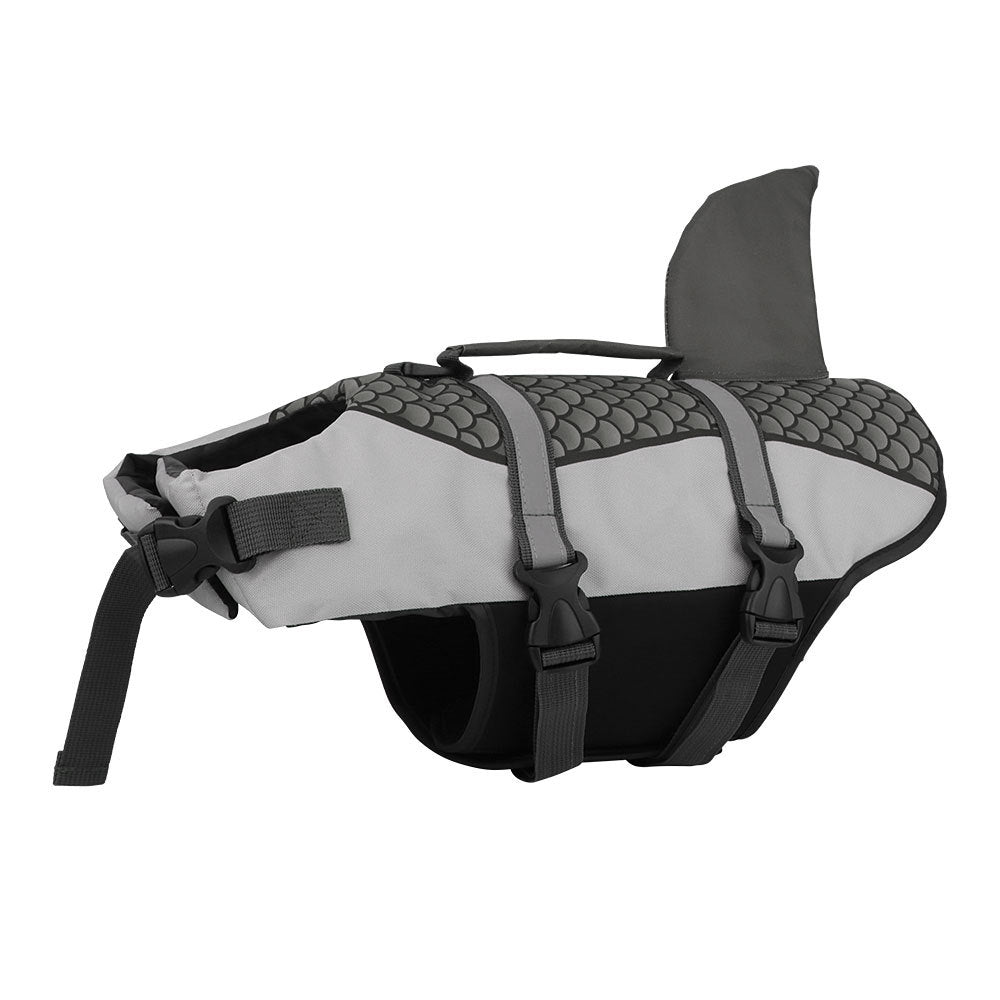 Swim Pet Dog Life Jacket Vest Clothes Life Vest Collar Harness Pets dealsniper-net Grey 2XL