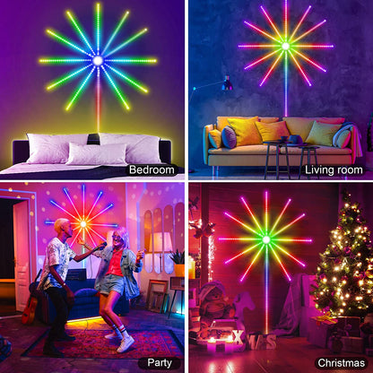 Firework Lights LED Strip Music Sound Changing LED Firework Light Home dealsniper-net