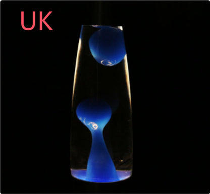 Metal Bottom Wax Lamp Volcano Lava Lamp Home Decor dealsniper-net Blue UK