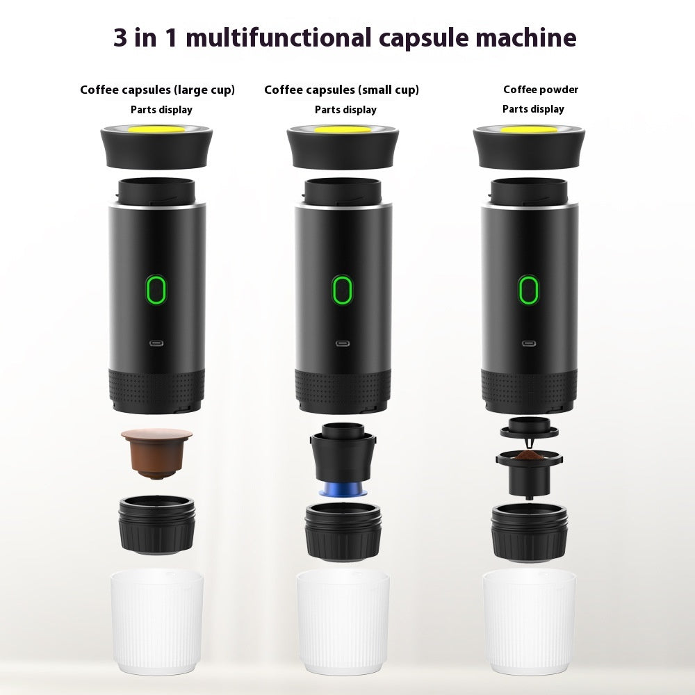 Electric Grinder Coffee Travel Handy 3 In1 Espresso Kitchen DealSniper.net