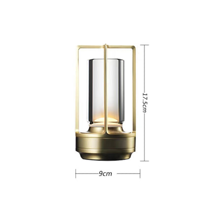 Removable USB Rechargeable Touch Bar Modern Table Lamp House BlenderJuice.com CJ Gold Touch