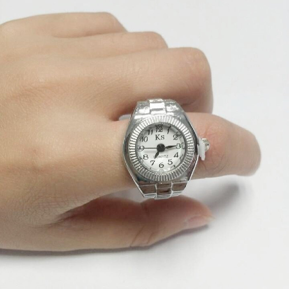 Simple All-Match Ring Watch Alloy Creative Watch Jewelry DealSniper.net