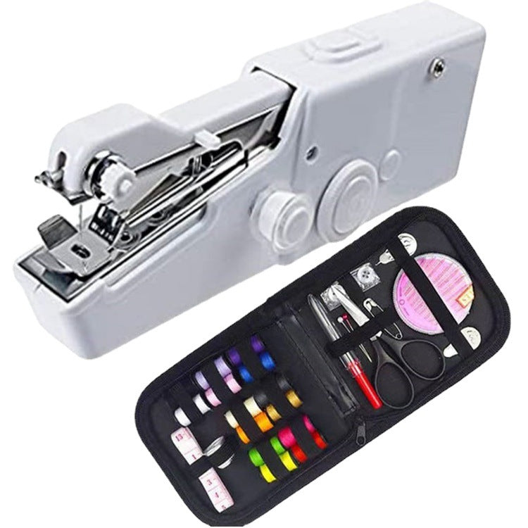Handheld Mini Sewing Machine Set Hobby Gym From House
