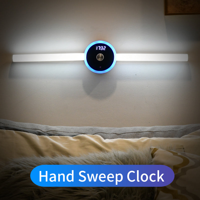 Smart Cabinet Light Clock Timing Sensor Light Removable LED Home dealsniper-net Hand sweep clock