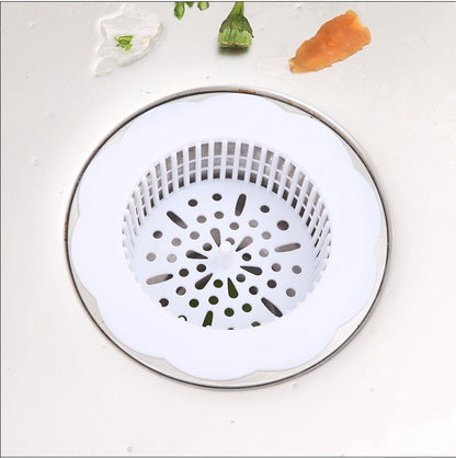 Creative Kitchen Flower-shaped Sink Funnel Strainer Kitchen dealsniper-net White