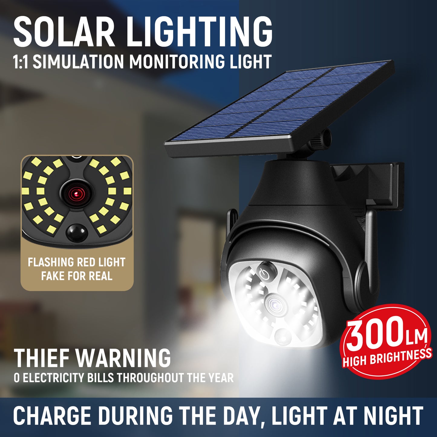 Solar Powered Outdoor Courtyard Lights Household Lighting Lights