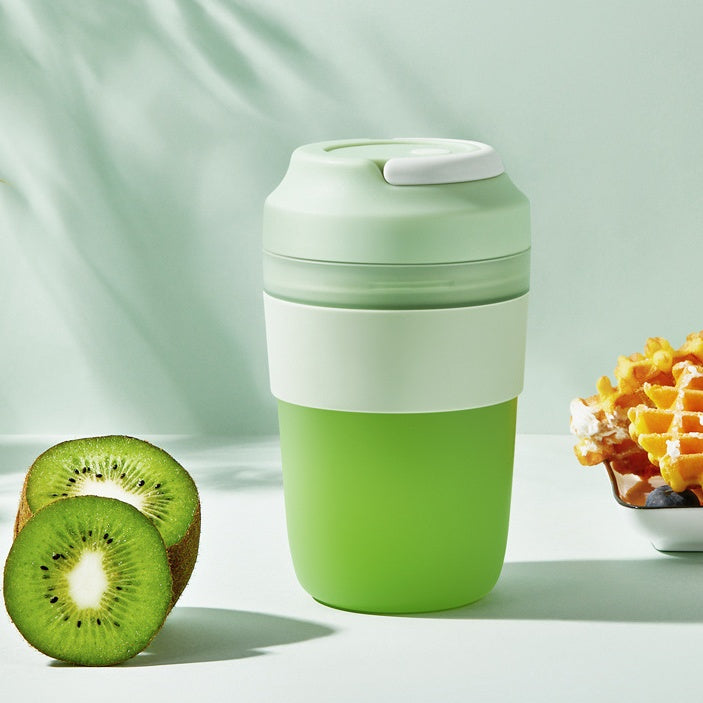 Portable Blender Juicer Cup Rechargeable With 4 Blades For Shakes Kitchen dealsniper-net