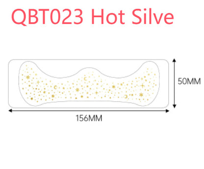 Gilding Freckle Tattoo Sticker Gilding Glitter Stickers Waterproof Beauty DealSniper.net QBT023 Hot Silver 156X50MM 1PCS