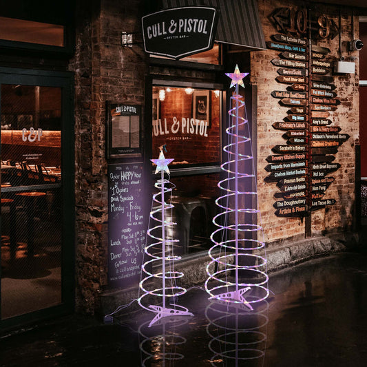 New Style LED Spiral Christmas Tree Light Christmas Holidays Gym From House