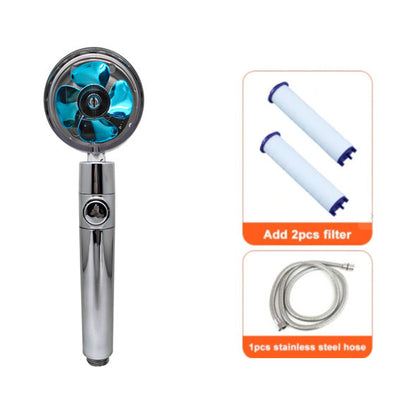 Shower Head Water Saving Flow 360 Degrees Rotating